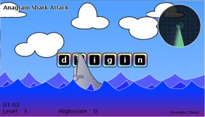 Anagram Shark Attack screen shot